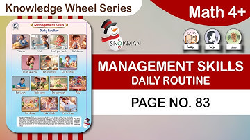 Math 4+ (Knowledge Wheel Series) Page No 83 | Management Skills | Daily Routine | Math Nursery