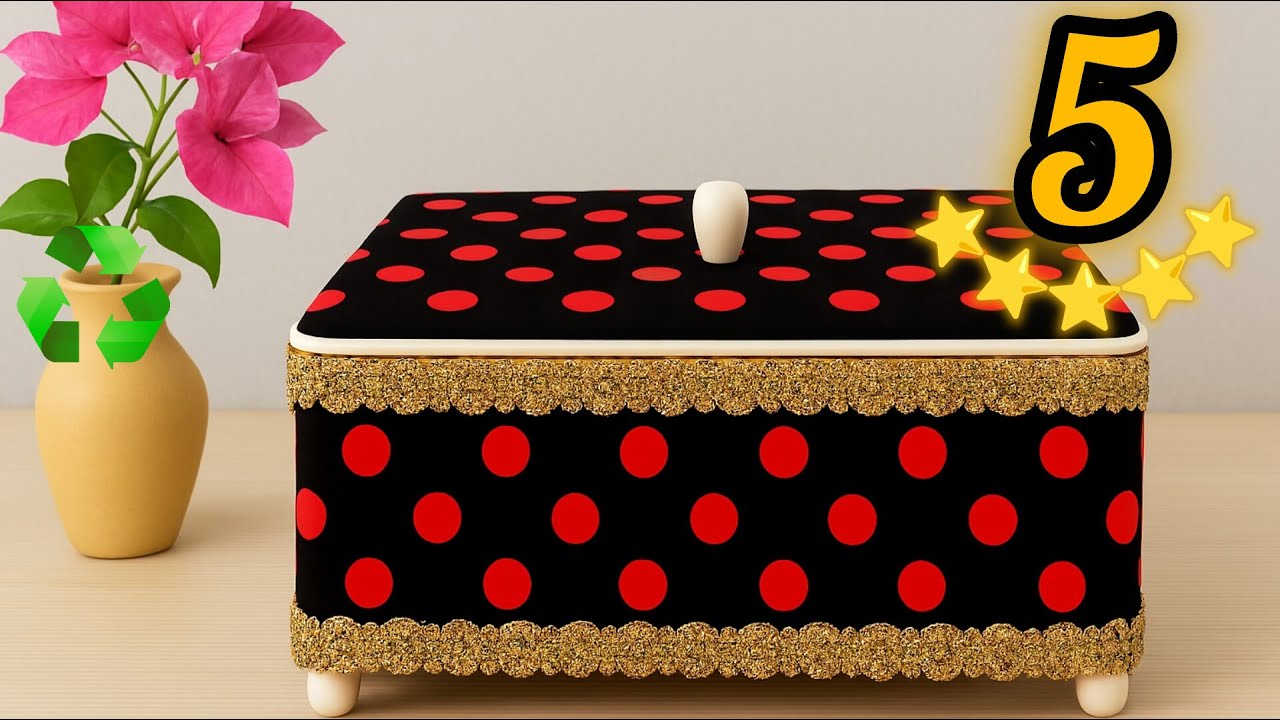 3 DIY Decorative Storage Box Ideas from Shoe Box ♻️😍 Stylish and Easy Organizer on a Budget