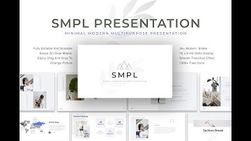 SMPL-Minimal Modern Multipurpose Presentation Template for PowerPoint & Google Slides