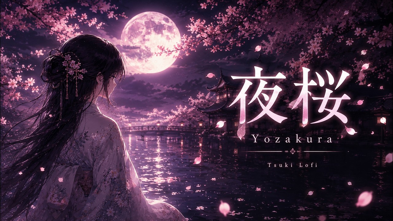 月夜桜 夜桜 Yozakura 🌸 | Tsuki Lofi - Japanese Lofi Beats - YouTube