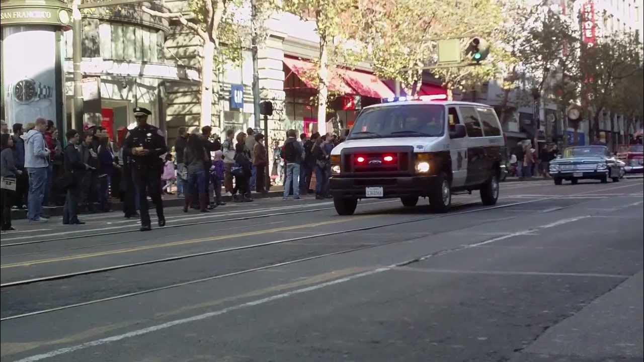 SF Veterans Day Parade police officials, city officials (?).AVI YouTube