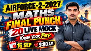 Airforce 02/2027 Maths | Most Important Questions | 20 Mock Tests | Final Revision & Exam Prep 2027