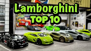 Hot Wheels Premium Lamborghini Top 10!