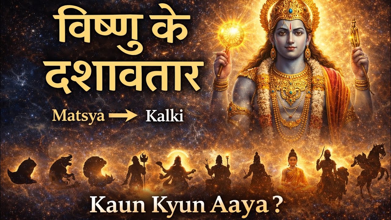 विष्णु के दशावतार | Matsya से Kalki तक | Kaun Sa Avatar Kyun Aaya? | Shastra Truth