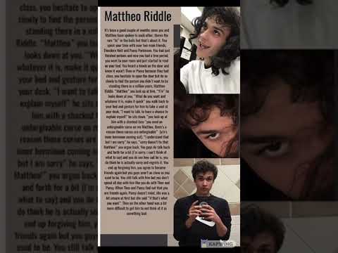 Mathyeo Riddle Cringe How Mattheo Riddle Reacts Compilation - Wholesome/cute (Detailed) *CR ...