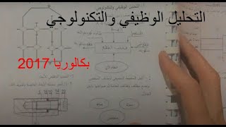 بكالوريا هندسة ميكانيكية2017 الموضوع الأول الجزء الثاني ( التحليل الوظيفي والتكنولوجي )