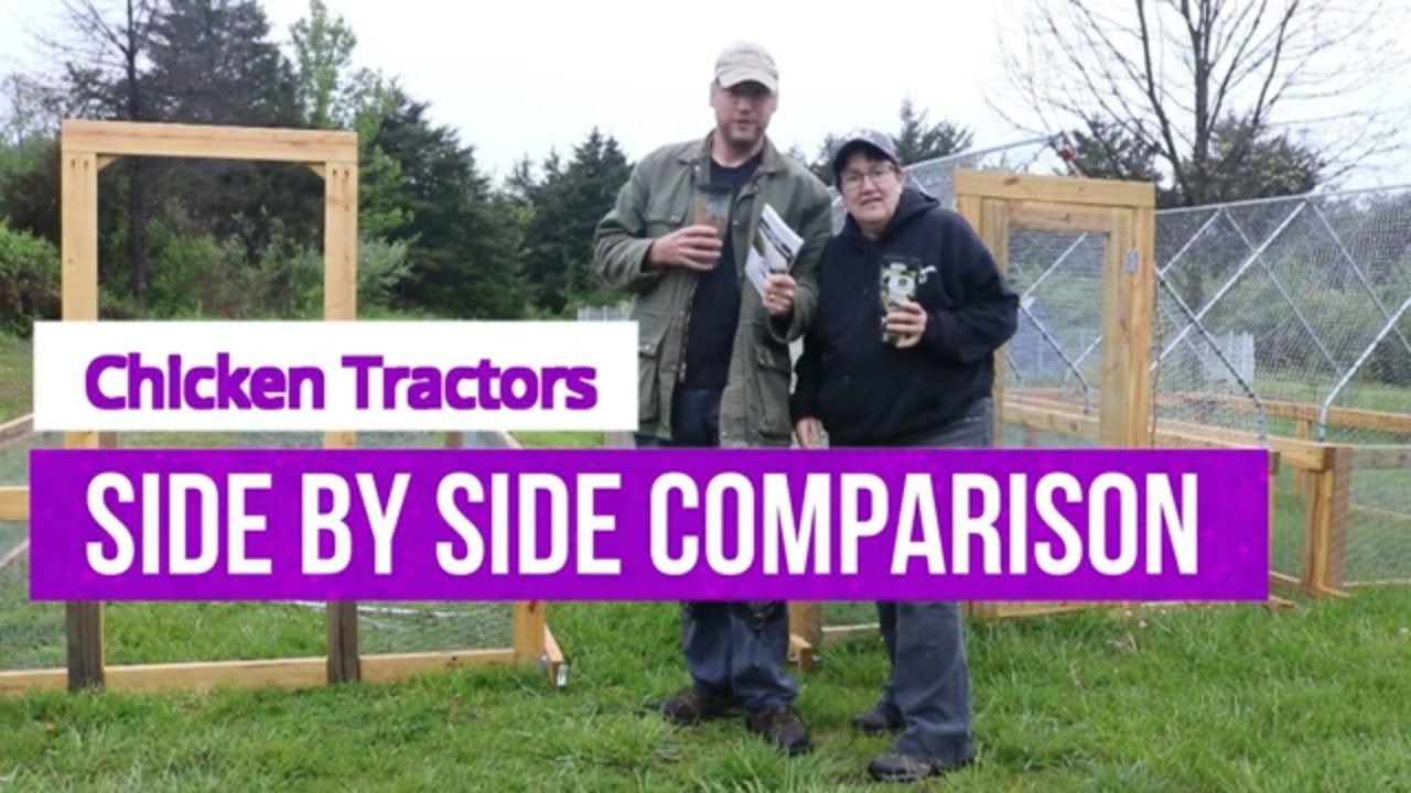 Chicken Tractor Build Side by Side