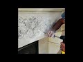 Natural Stone Fireplace Mantel Carving 