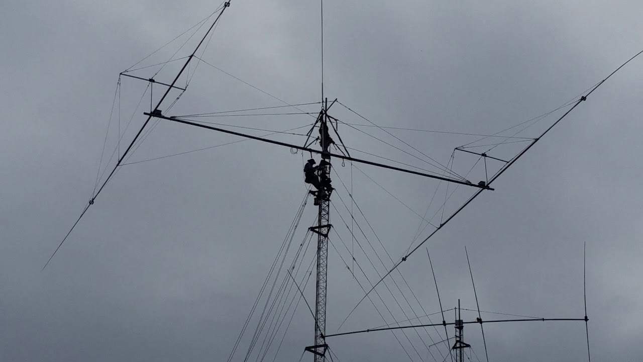 80M Beam Installation at KH6YY: Ground View Part 2