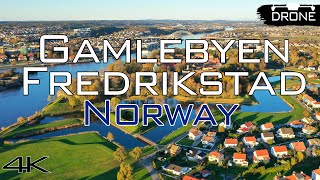 Fredrikstad Gamlebyen - Cinematic Drone Video, Old Town, Norway, 4k