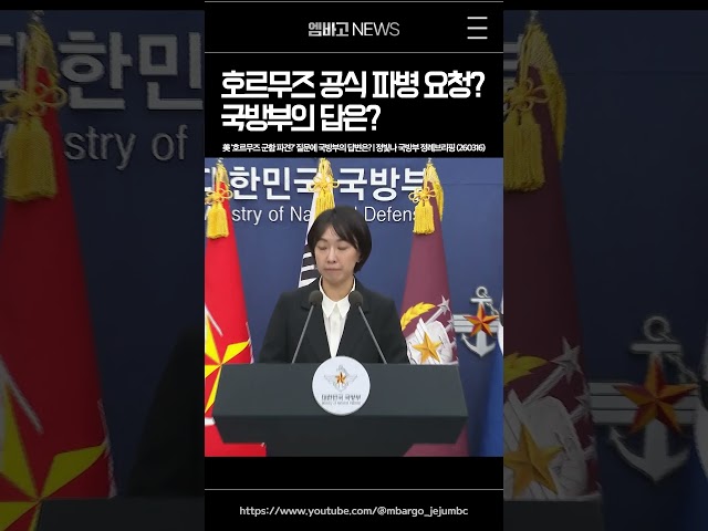 美 파병요청 있었나?