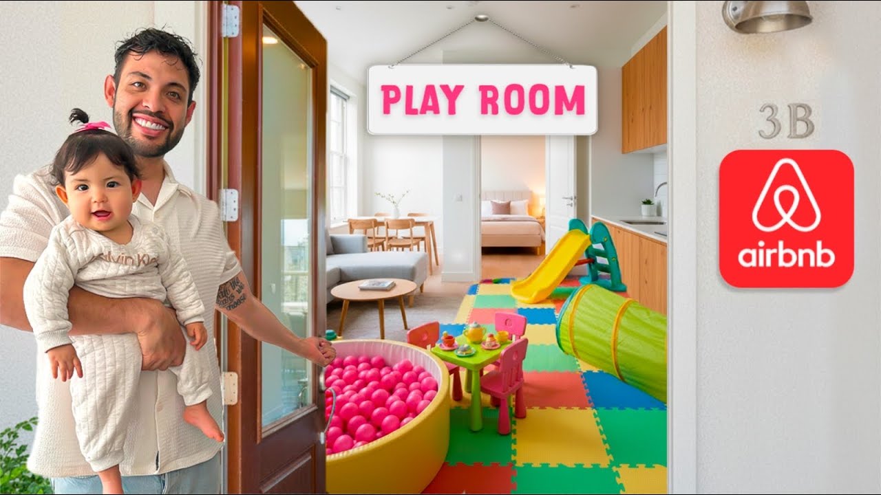 CONVERTÍ EL AIRBNB en HABITACIÓN SECRETA DE JUEGOS para BEBÉ