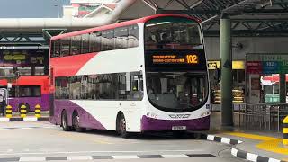 SBS3737P 153 & SG5324X 102 2 Volvo B9TL Buses at Hougang Central Bus Int