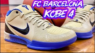FIRST LOOK!!  Kobe 4 FC Barcelona S2 review & on foot! 🔥🔥🔥