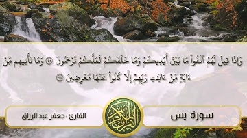 سورة يس تلاوة خاشعة | بطور هاني المؤمن | القارئ : جعفر عبد الرزاق