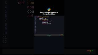 How to Make Functions Remember State #python