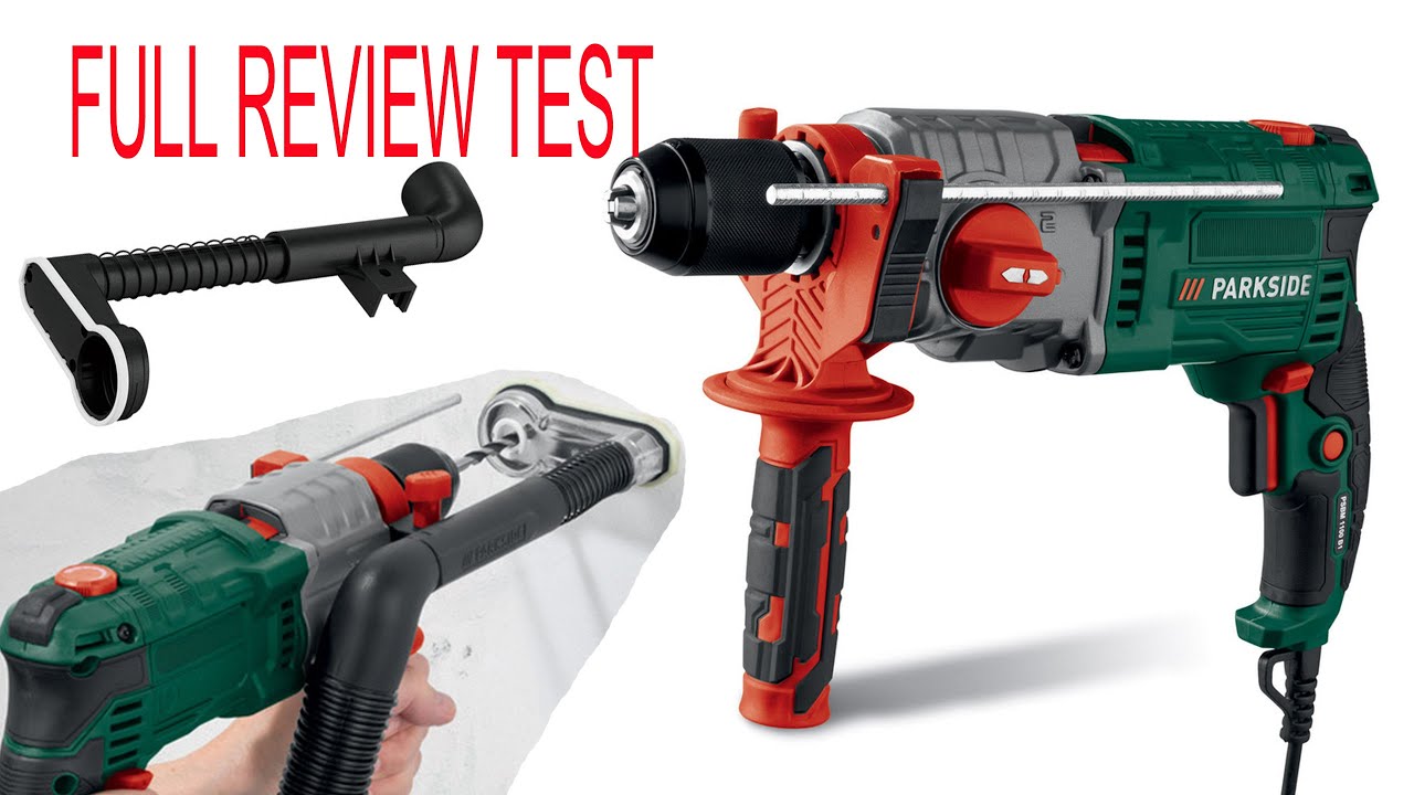 Parkside 2 SPEED HAMMER DRILL PSBM 1100 B1 TESTING - YouTube