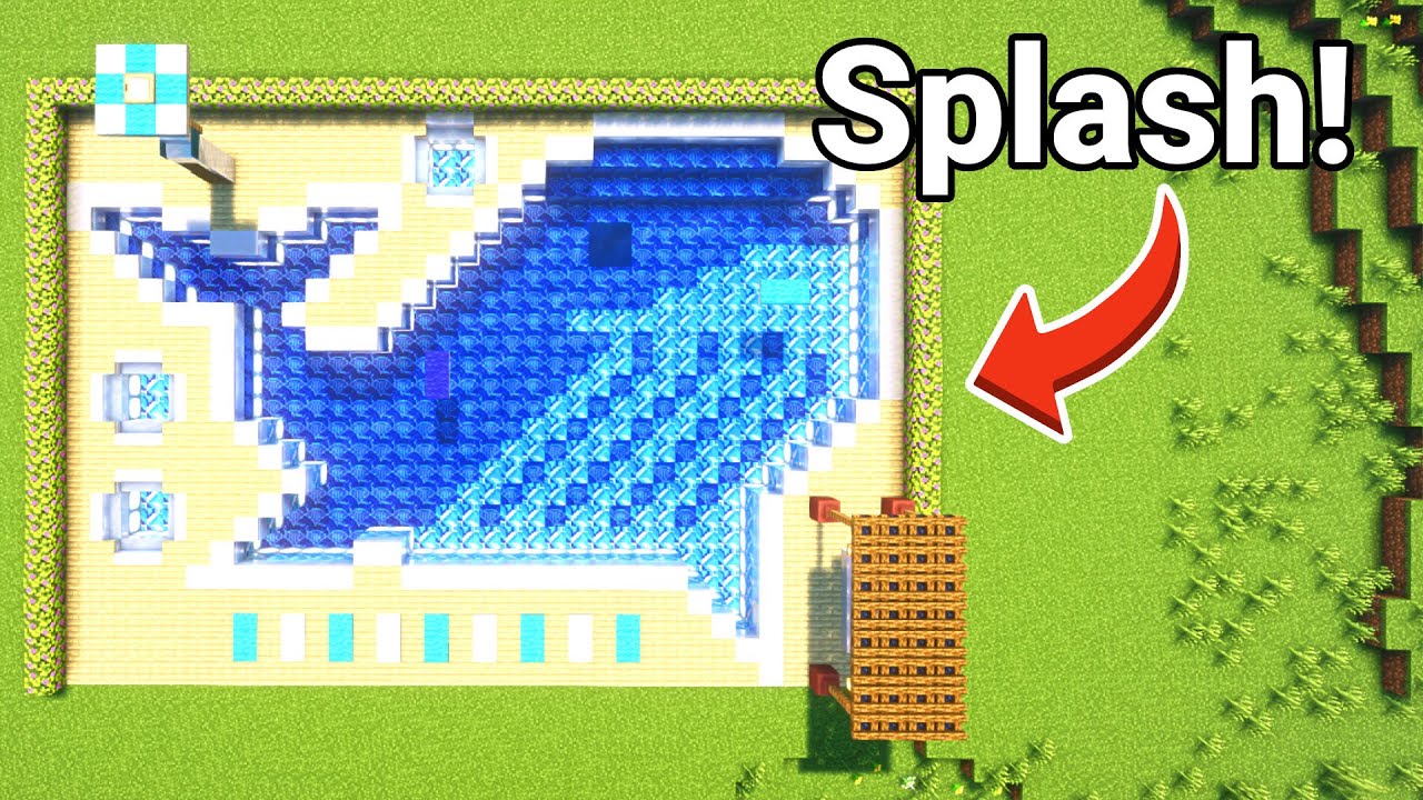 Pool Tutorial Minecraft Minecraft Tutorial: Whale Swimming Pool 🐋 - YouTube