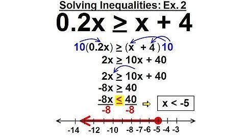 Algebra - Ch. 3: Formula, Inequalities, Absolute Value (23 of 33) Solve Inequalities Ex 2