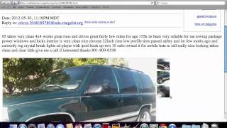 Craigslist Salt Lake City Utah - Used Cars, Trucks and Vans for Sale by Owner in Mid 2012