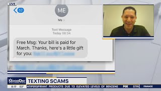New text message scam appears to come from your own phone number
