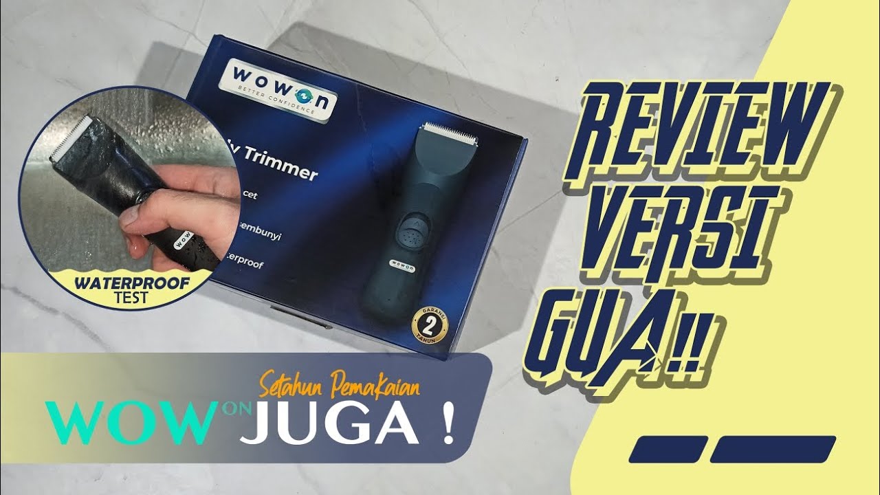 CARA GANTI / MELEPAS MATA PISAU | WATERPROOF TEST MESIN CUKUR / BODY TRIMMER WOWON ‼️