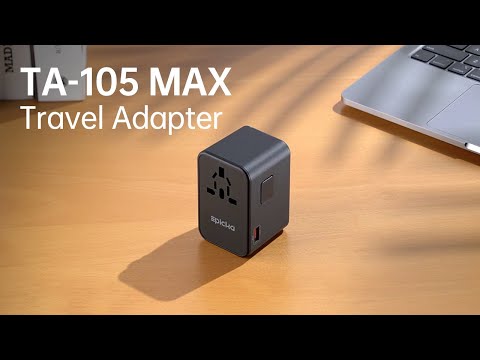 TA-105 Max Universal Travel Adapter GaN 75W Fast Charging
