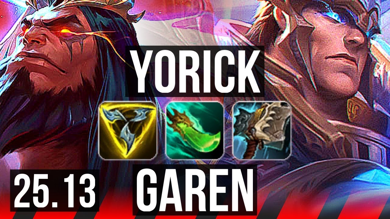 YORICK vs GAREN (TOP) | EUW Master | 25.13