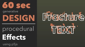 Using p5js to fracture text in optikka