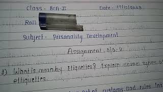 bca -2 personality Development assignment -2