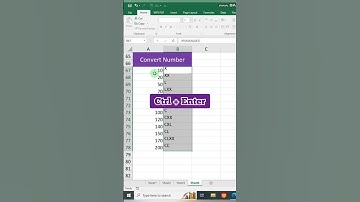 Easy ms excel tricks and tip || convert number #tutorial #shorts #shortsfeed #youtubeshorts #how