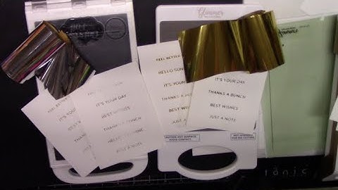 Glimmer Foil System vs Go and Press Foiling System