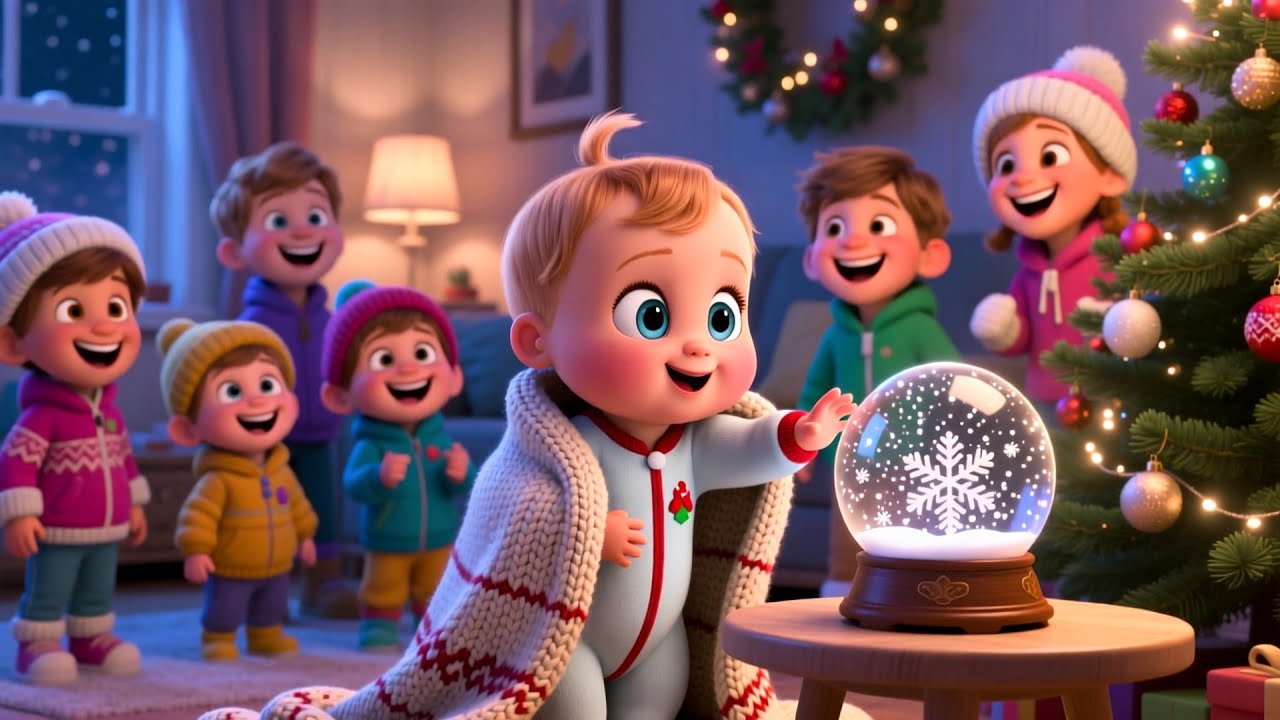 Cozy Christmas Night Fun 🎄✨ Fun Holiday Song for Kids | Learn Colors, Numbers & Play with Baby