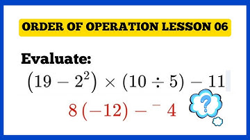 Master Order of Operation 06: A Step - by -  guide || PEMDAS || #pemdas #bodmas #maths
