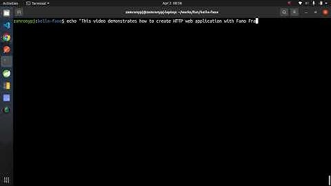 Creating HTTP web application