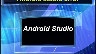 How to solve android studio cache locked error?