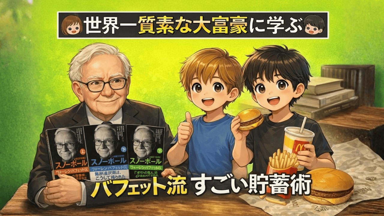 【知らないと損】バフェット流・一生お金に困らない「神」節約投資術7選|大人のための経済チャンネル