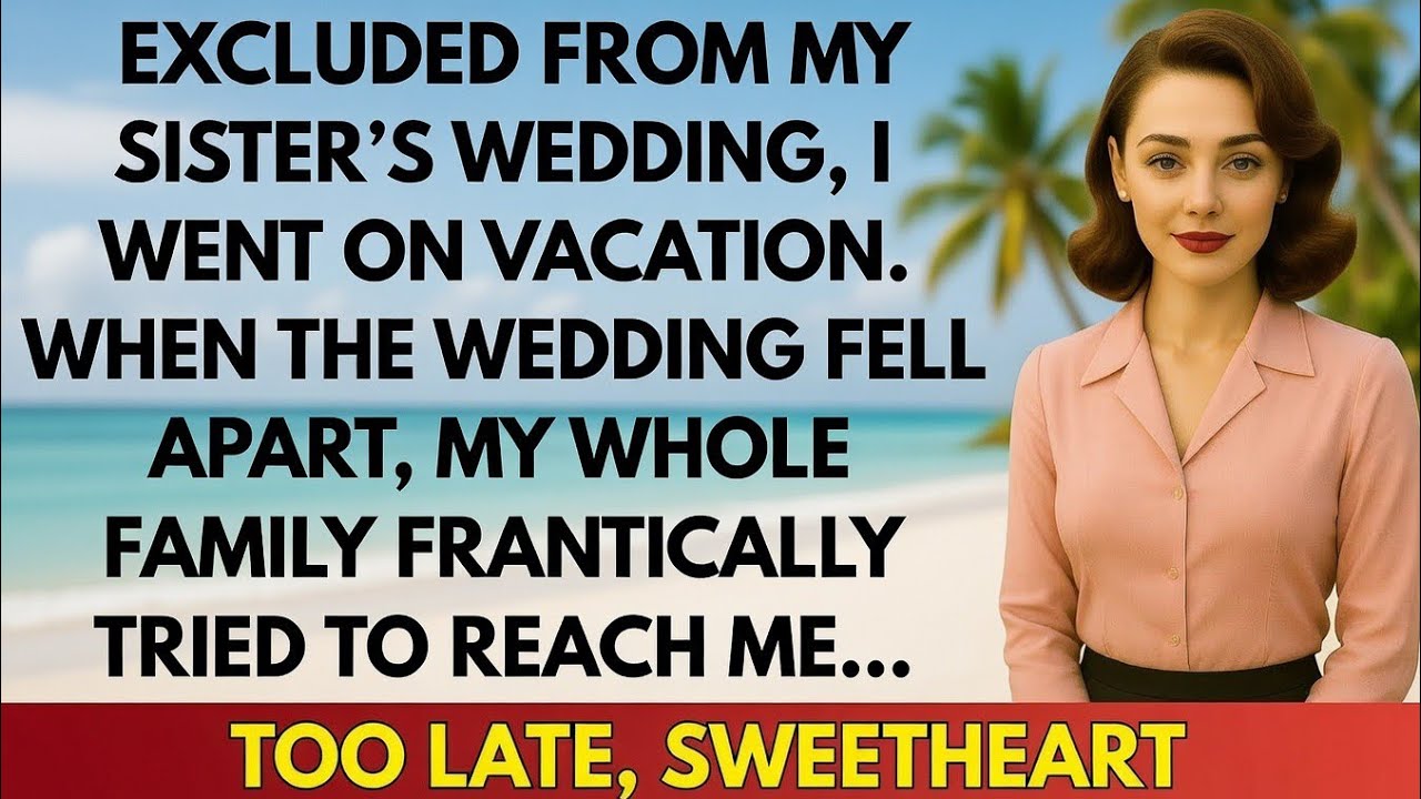 Excluded From My Sister’s Wedding, I Chose Silence — And Everything Fell Apart