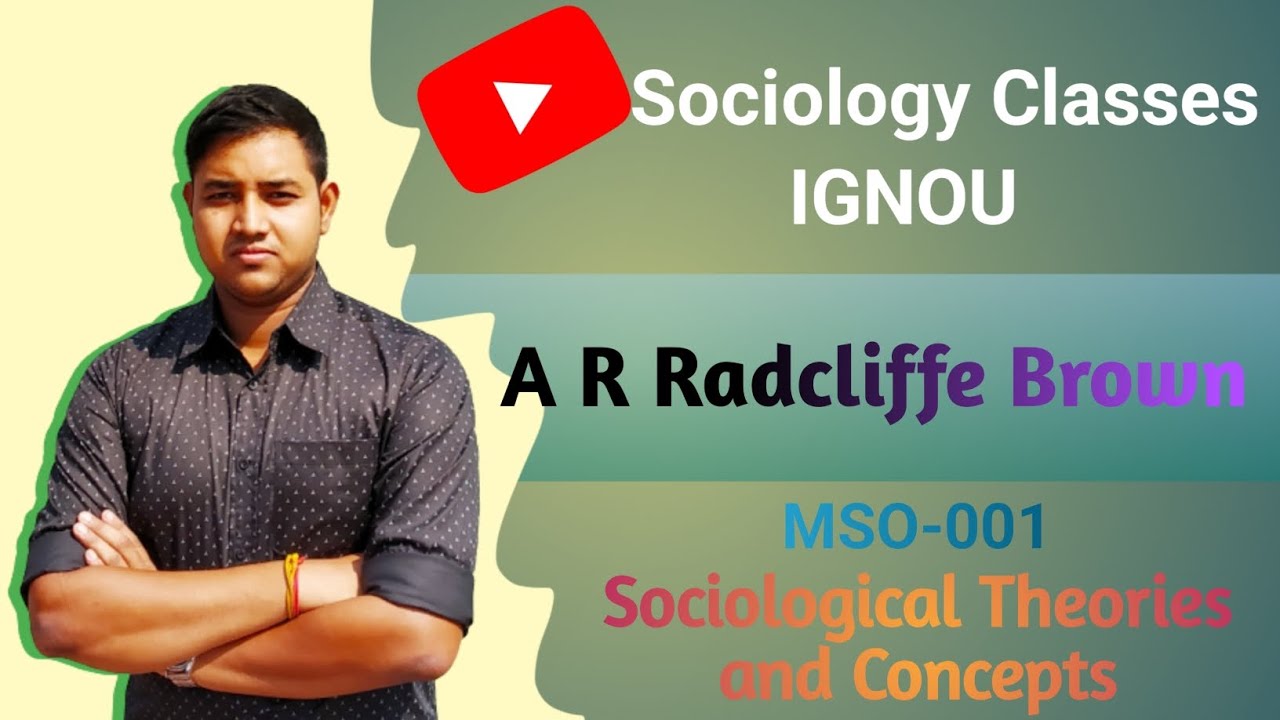 A R Radcliffe Brown Social structure is a Reality IGNOU MSO 001