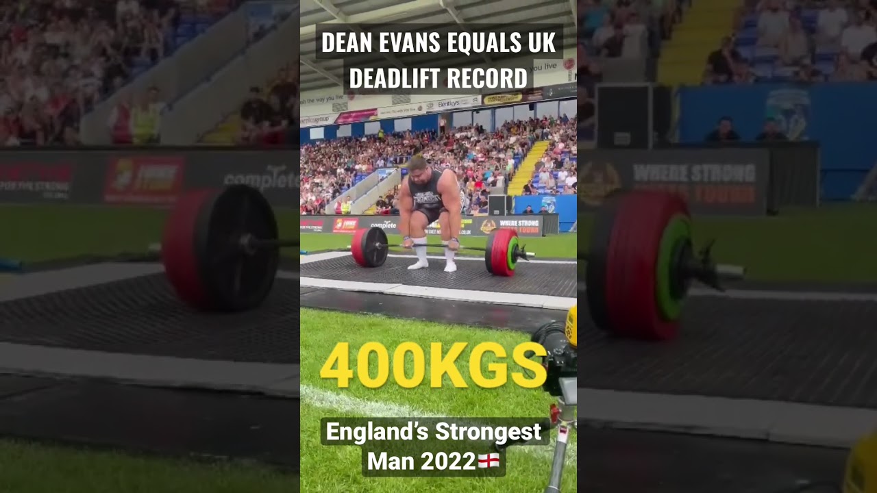 DEAN EVANS EQUALS UK DEADLIFT RECORD💪🏻| 400KG RAW| England’s Strongest Man 2022