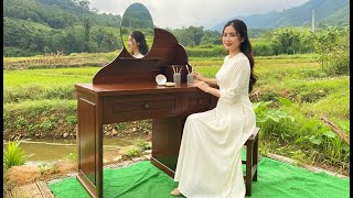 Scrap Wood Recycling Project // A Super Beautiful Dressing Table Idea For The Young Carpenter's Wife