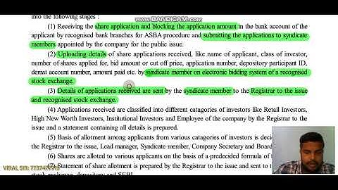 ISSUE OF SHARES I 12 COMMERCE I SP I CHAPTER 1 I PART 3 I BY VIRAL SIR