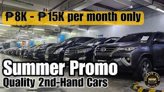 Second Hand Cars Summer Promo 2024 | SUV at Kotse 15k lang a month | Used Cars Philippines