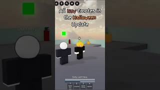 All New Emotes in the JJS Halloween Update #jjs #roblox #jujutsushenanigans #update