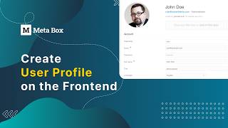 Create User Profile Page on the Frontend - Using Meta Box | Meta Box Tutorial