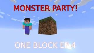 DISASTER STRIKES! Minecraft One Block Episode 4