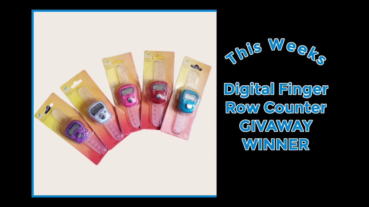 This Weeks Digital Row Finger Counter WINNER!!!