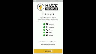 Installing the HAWK App screenshot 1