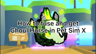 HOW TO FUSE FOR A MYTHIC GHOUL HORSE IN PET SIM X *REAL*