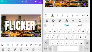 Canva Text Animation Create Flicker Text Animation Easy Way